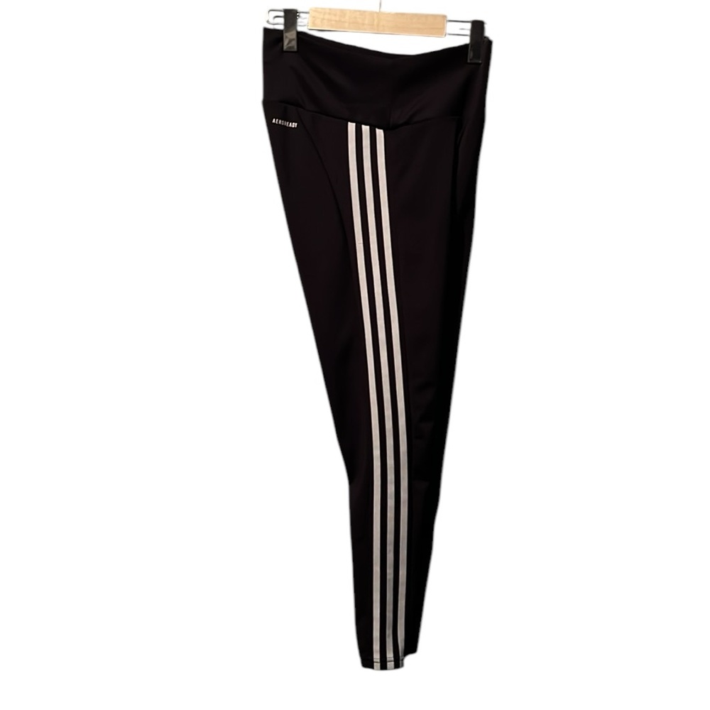 ADIDAS POLYESTER 3-STRIPES 7/8 AEROREADY TIGHTS LEGGING WOMEN’S SIZE SMALL
